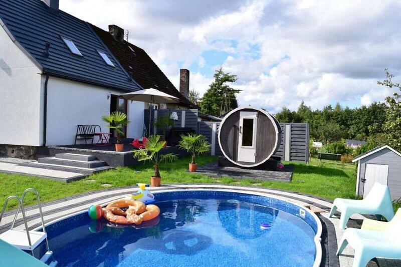 Las, Woda I Przygoda - Dom Z Sauna I Basenem Choczewo Exterior foto
